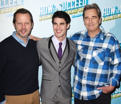 Director Rob Ashford, Darren Criss & Beau Bridges Photo