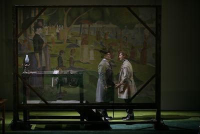 Chris Hietikko as Jules and Ron Bohmer as George Photo