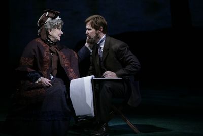 Zoe Vonder Haar as Old Lady and Ron Bohmer as George
 Photo