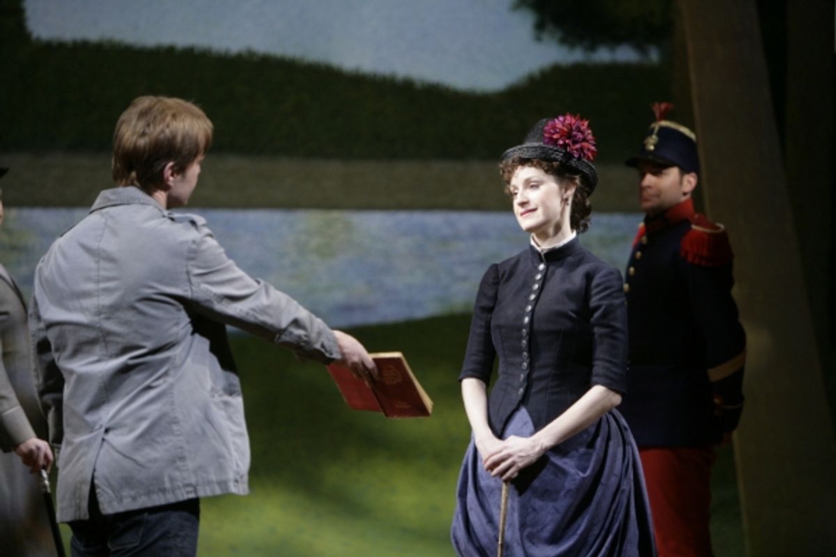 Ron Bohmer as George and Erin Davie as Dot at 