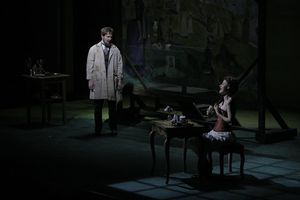 Ron Bohmer as George and Erin Davie as Dot Photo