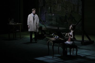 Ron Bohmer as George and Erin Davie as Dot Photo