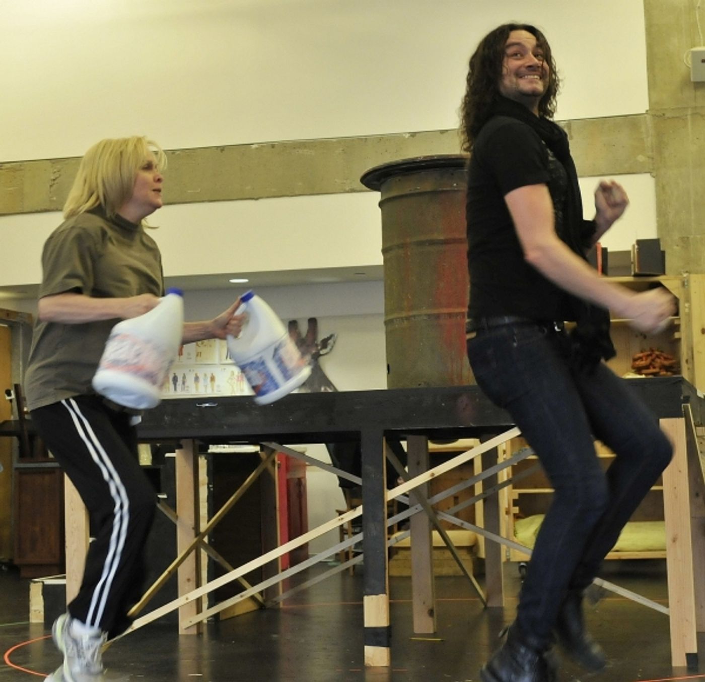 Photo Flash: First Look at Constantine Maroulis, Nancy Opel & More in Rehearsal for Alley Theater's THE TOXIC AVENGER!  Image