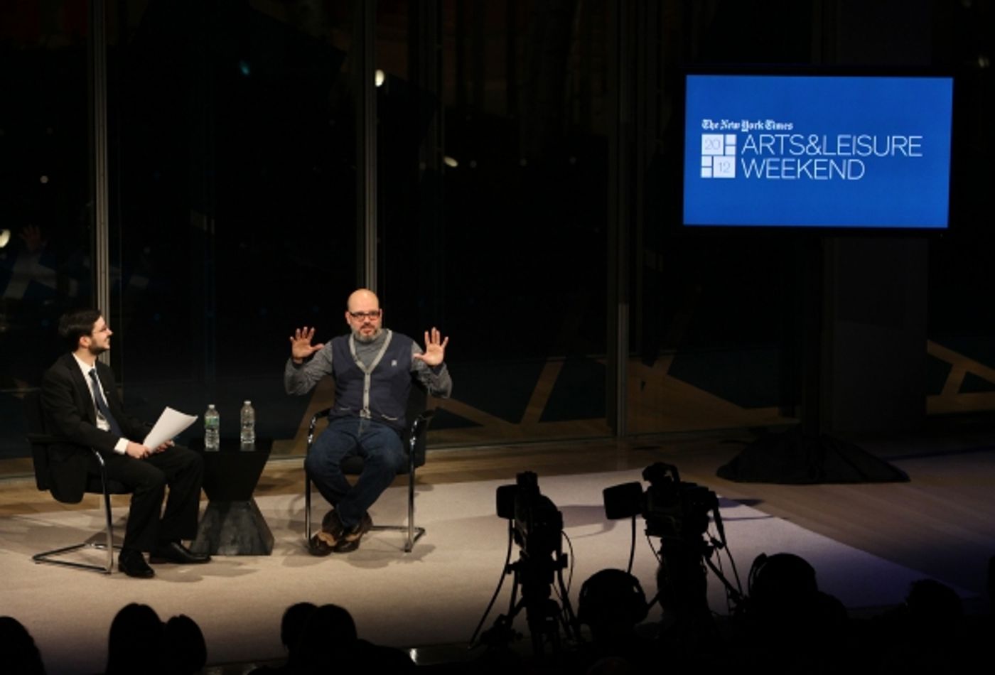 Photo Coverage: David Cross and Alison Krauss at New York Times Arts & Leisure Weekend  Image
