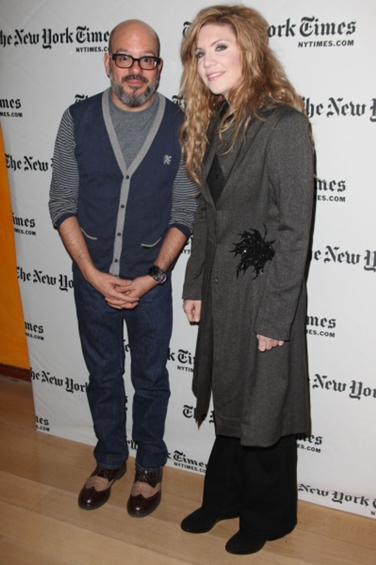 Alison Krauss & David Cross meet backstage at 