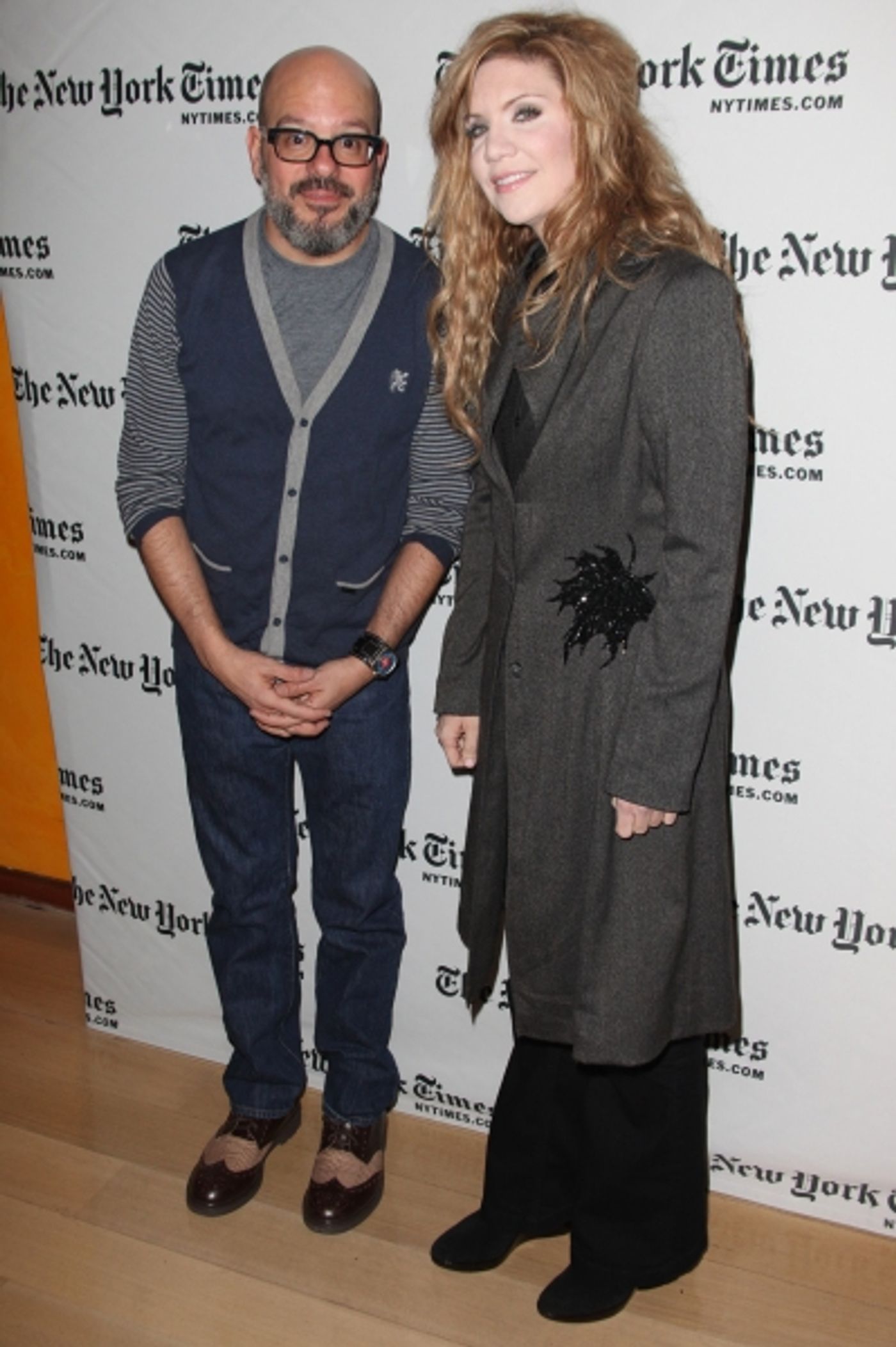 Photo Coverage: David Cross and Alison Krauss at New York Times Arts & Leisure Weekend  Image