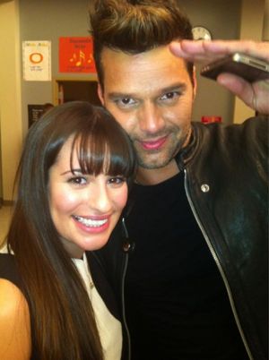 Lea Michele and Ricky Martin @ BroadwayWorld Lea Michele and Ricky Martin Photo