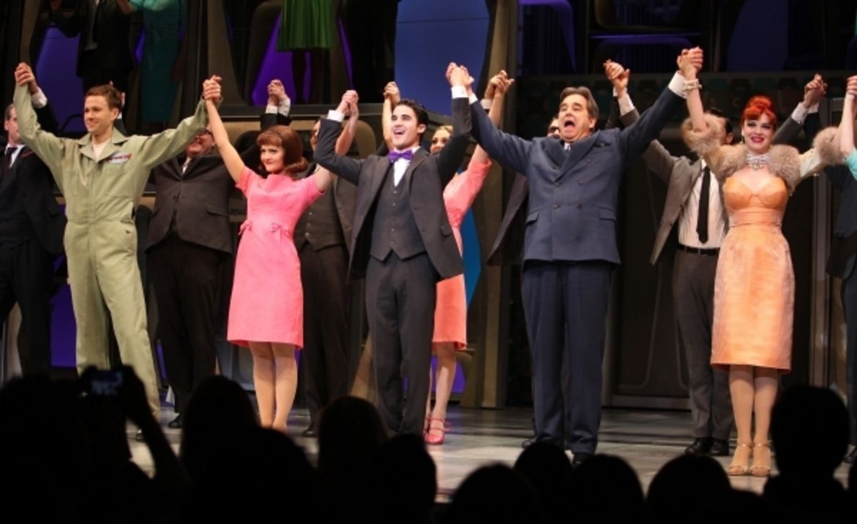 Christopher J. Hanke, Rose Hemingway, Darren Criss, Beau Bridges & Tammy Blanchard. Photo Credit: Walter McBride at 