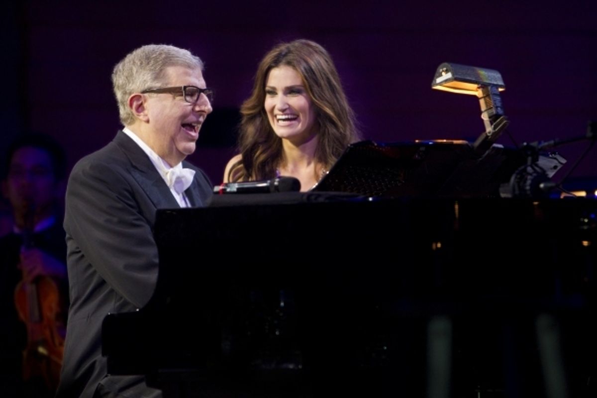 Marvin Hamlisch and Idina Menzel at 