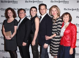 Interviewer Patricia Cohen, Writer Robert King, Julianna Margulies, Josh Charles, Christine Baranski & Writer Michelle King @ BroadwayWorld Interviewer Patricia Cohen, Writer Robert King, Julianna Margulies, Josh Charles, Chr Photo