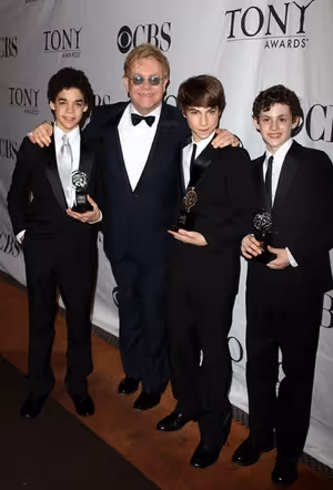 David Alvarez, Sir Elton John, Kiril Kulish and Trent Kowalik at the 2009 Tony Awards. @ BroadwayWorld David Alvarez, Sir Elton John, Kiril Kulish and Trent Kowalik at the 2009 Tony Awards Photo