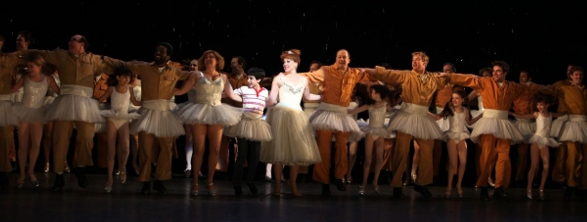 Peter Mazurowski & Emily Skinner with the ensemble cast   at 