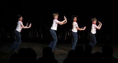 Current Billy's in red  (L-R) Joseph Harrington, Peter Mazurowski, Julian Elia and Ta Photo