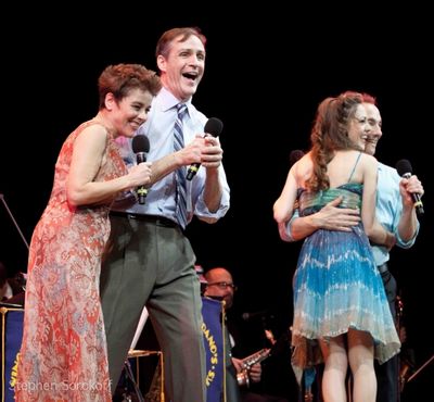 Christine Andreas, Howard McGillin, Lura Osnes, Jason Graae
 Photo