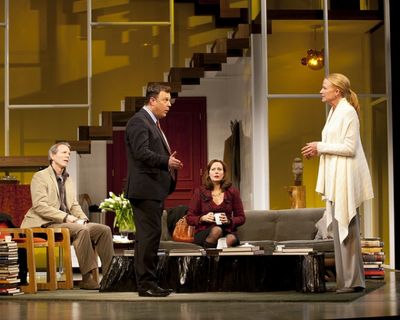 Johanna Day, Brooks Ashmanskas, Stephen Bogardus, and Christy Pusz  Photo