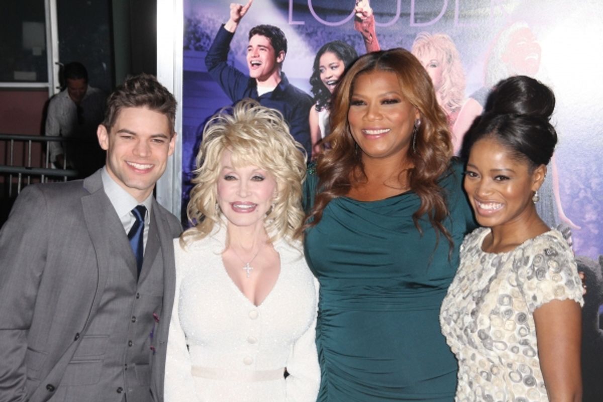 Mandatory Credit: Photo by Jim Smeal / BEImages (894458av)Jeremy Katie Price, Dolly Parton, Queen Latifah and Keke Palmer'Joyful Noise' film premiere, Los Angeles, America - 09 Jan 2012