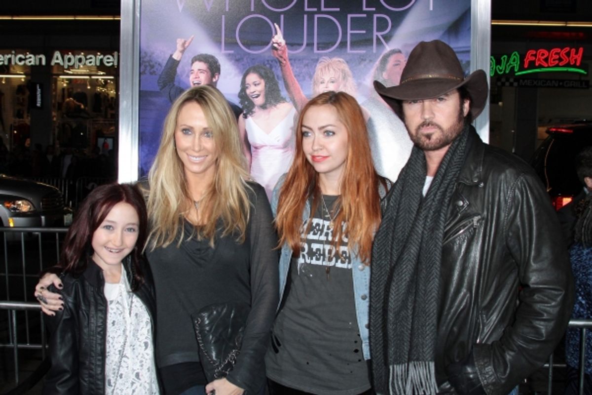 Mandatory Credit: Photo by Jim Smeal / BEImages (894458u)Billy Ray Cyrus and Family'Joyful Noise' film premiere, Los Angeles, America - 09 Jan 2012