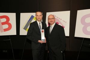 Jordan Roth with Briggs President Anthony Napoli. Photo