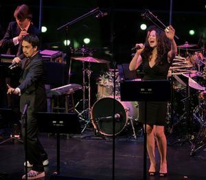 Lin-Manuel Miranda and Mandy Gonzalez Photo