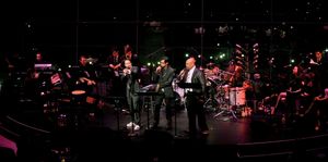 Lin-Manuel Miranda, Utkarsh Ambudkar and James Monroe Iglehart Photo