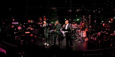 Lin-Manuel Miranda, Utkarsh Ambudkar and James Monroe Iglehart Photo