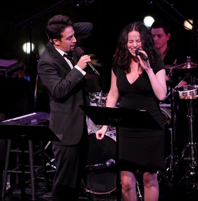 Lin-Manuel Miranda and Mandy Gonzalez Photo