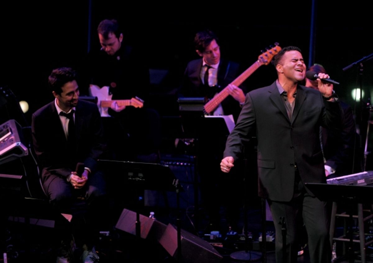 Lin-Manuel Miranda and Christopher Jackson at 