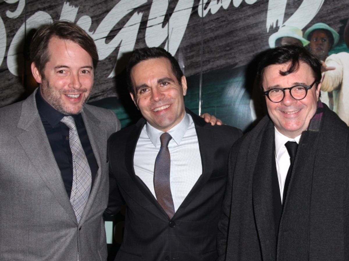 Matthew Broderick, Mario Cantone, Nathan Lane  at 