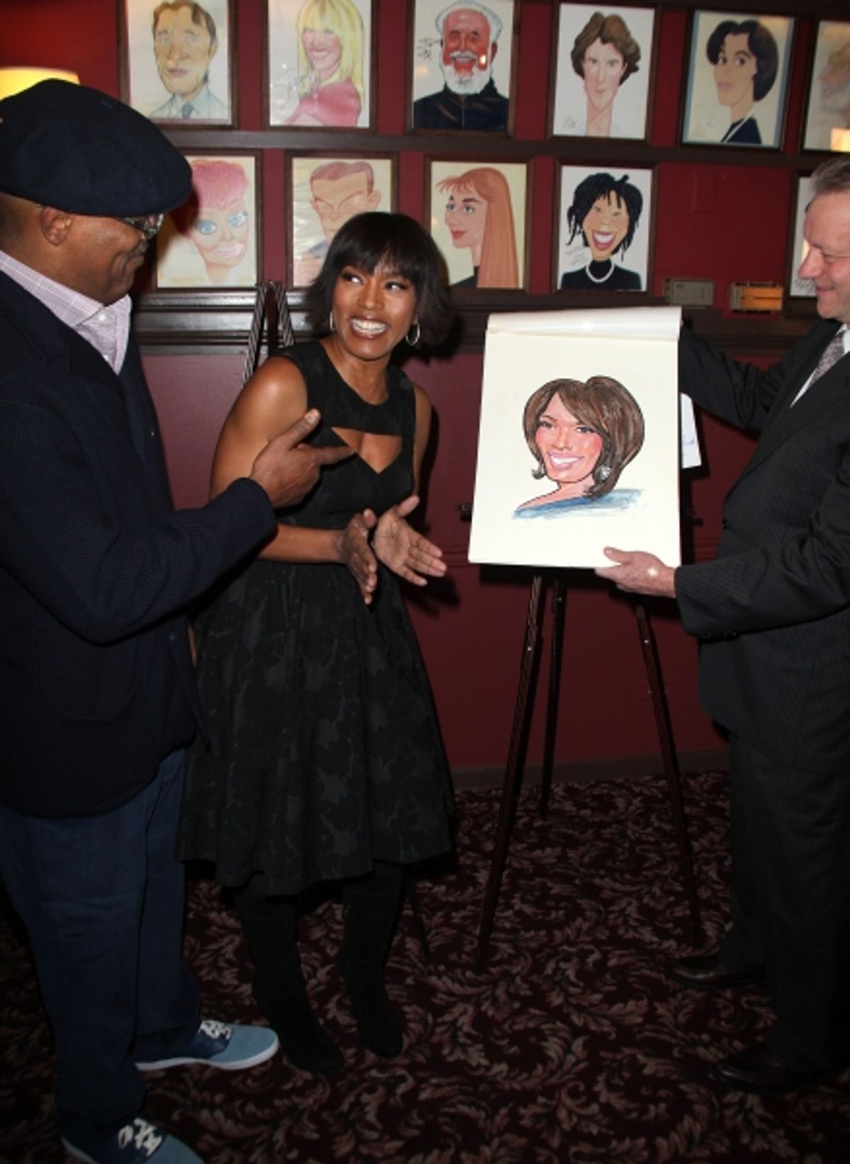 Angela Bassett & Samuel L. Jackson with Max Kimavicius  at 