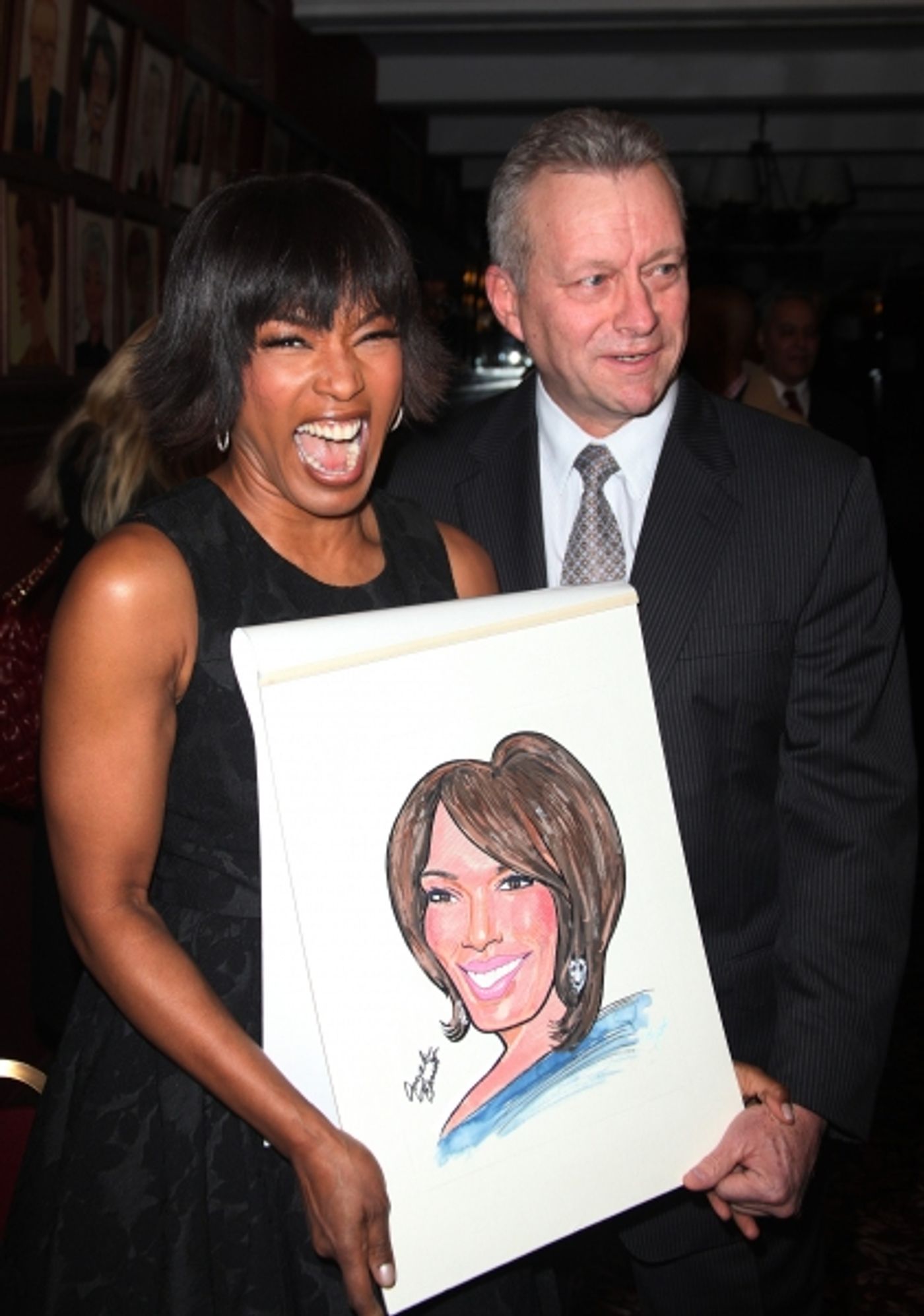 Photo Coverage: Samuel L. Jackson and Angela Bassett Unveil Sardi's Portraits! Photo Coverage: Samuel L. Jackson and Angela Bassett Unveil Sardi's Portraits! Image