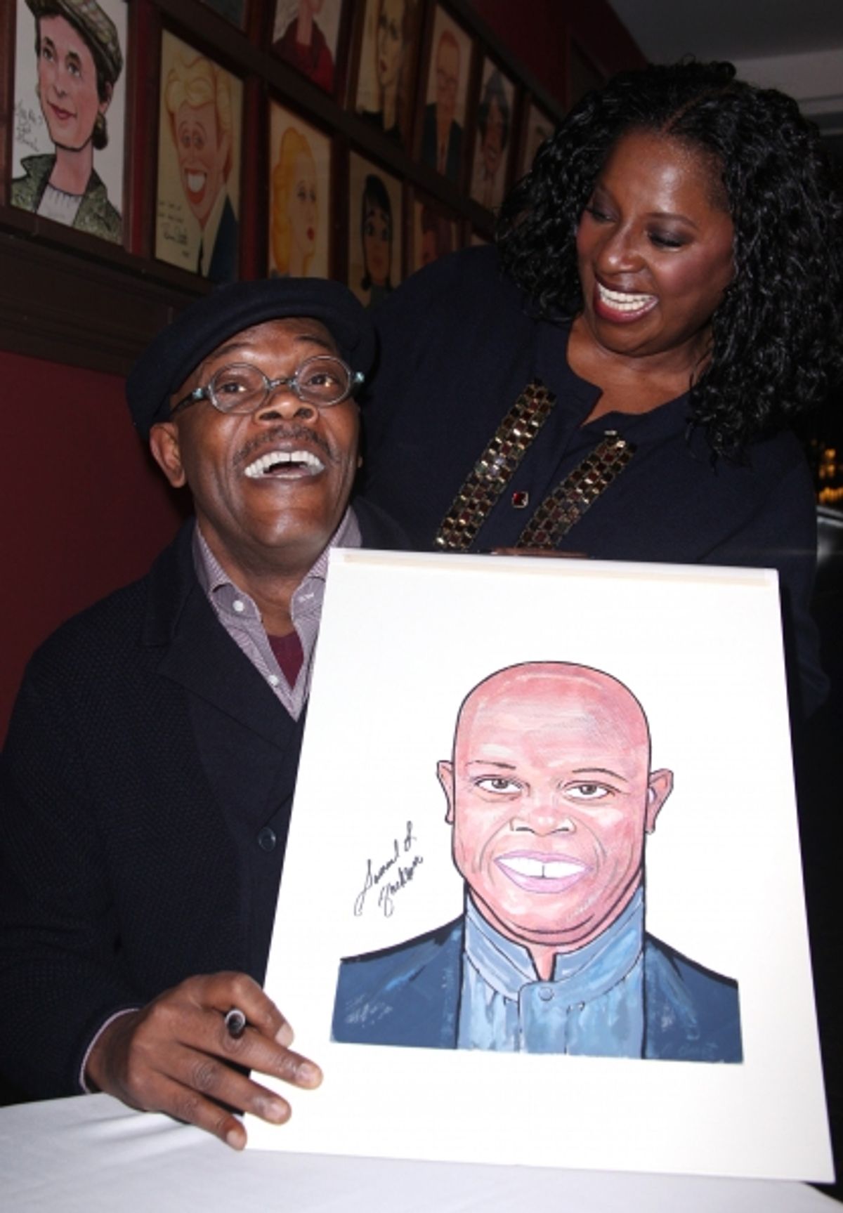 Samuel L. Jackson & wife LaTanya Richardson at 