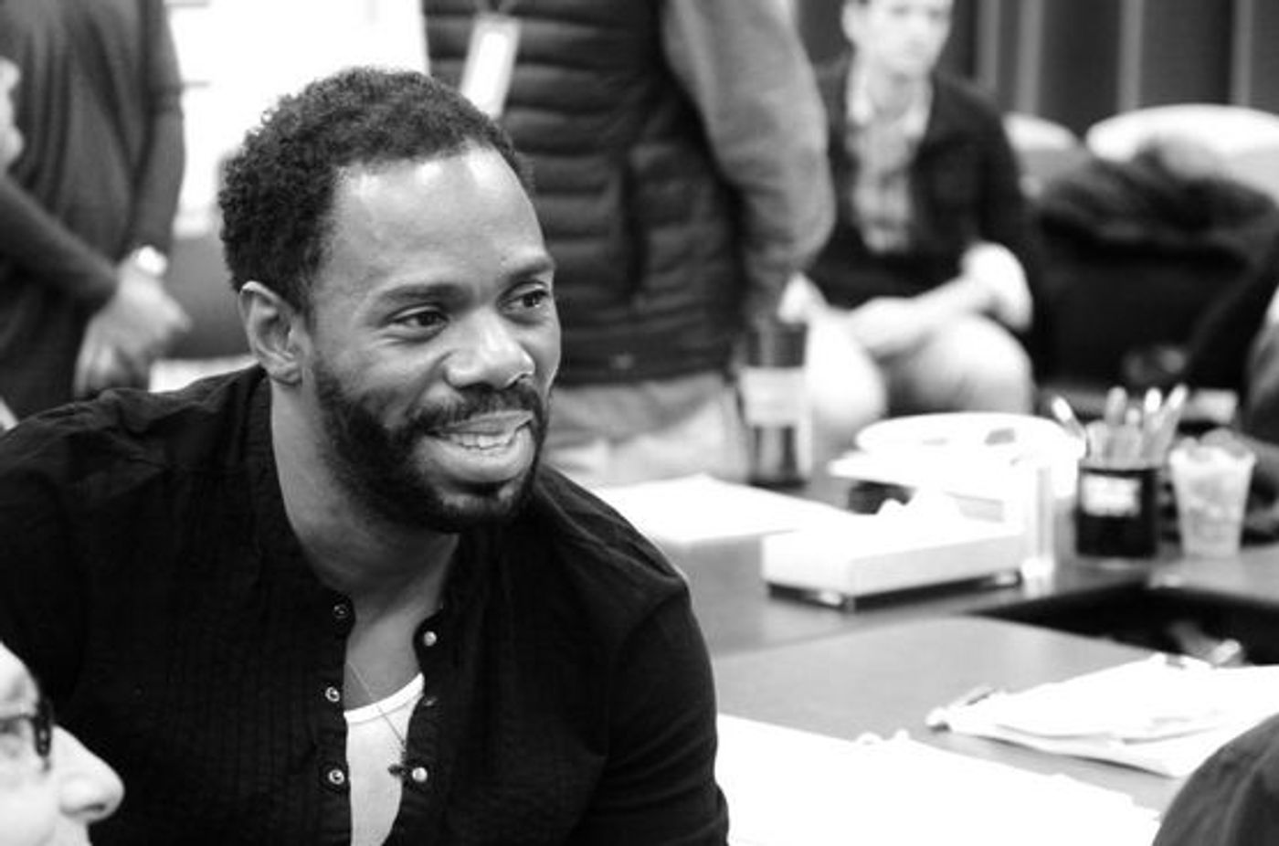 Photo Flash: In Rehearsal with Athol Fugard & Cast of BLOOD KNOT  Image