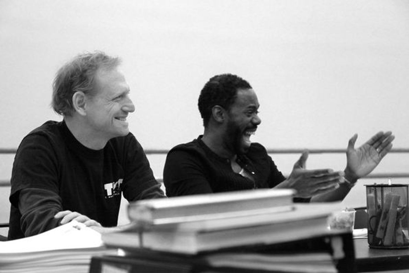 Photo Flash: In Rehearsal with Athol Fugard & Cast of BLOOD KNOT  Image