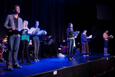 Colin Hanlon, Jenna Leigh Green, Olli Haaskivi, Meghann Fahy, Jason Michael Snow, and Photo