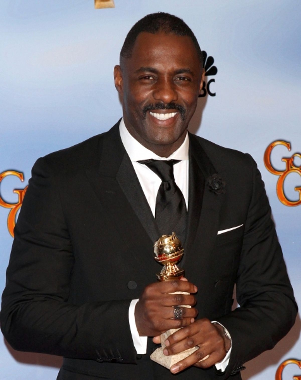 Idris Elba pictured at the 69th Annual Golden Globe Awards held at the Beverly Hilton Hotel in Beverly Hills, California on January 15, 2012. Ã‚Â© RD / Orchon / Retna Digital. at 