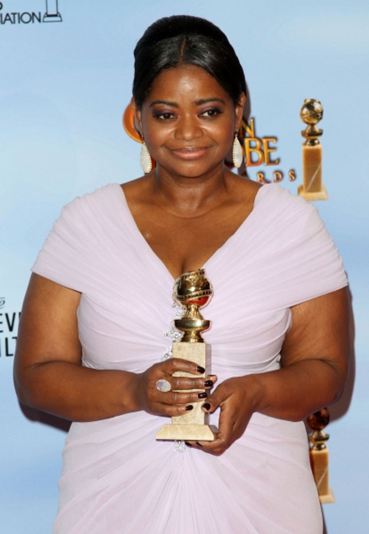 Octavia Spencer pictured at the 69th Annual Golden Globe Awards - Press Room held at the Beverly Hilton Hotel in Beverly Hills, California on January 15, 2012. Ã‚Â© RD / Orchon / Retna Digital. at 