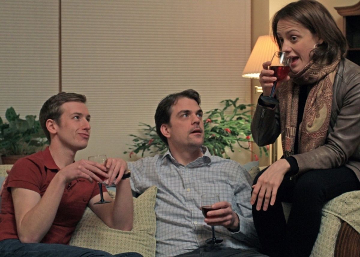 Joe Bearor, Rob Cameron and Abigail Killeen  at 