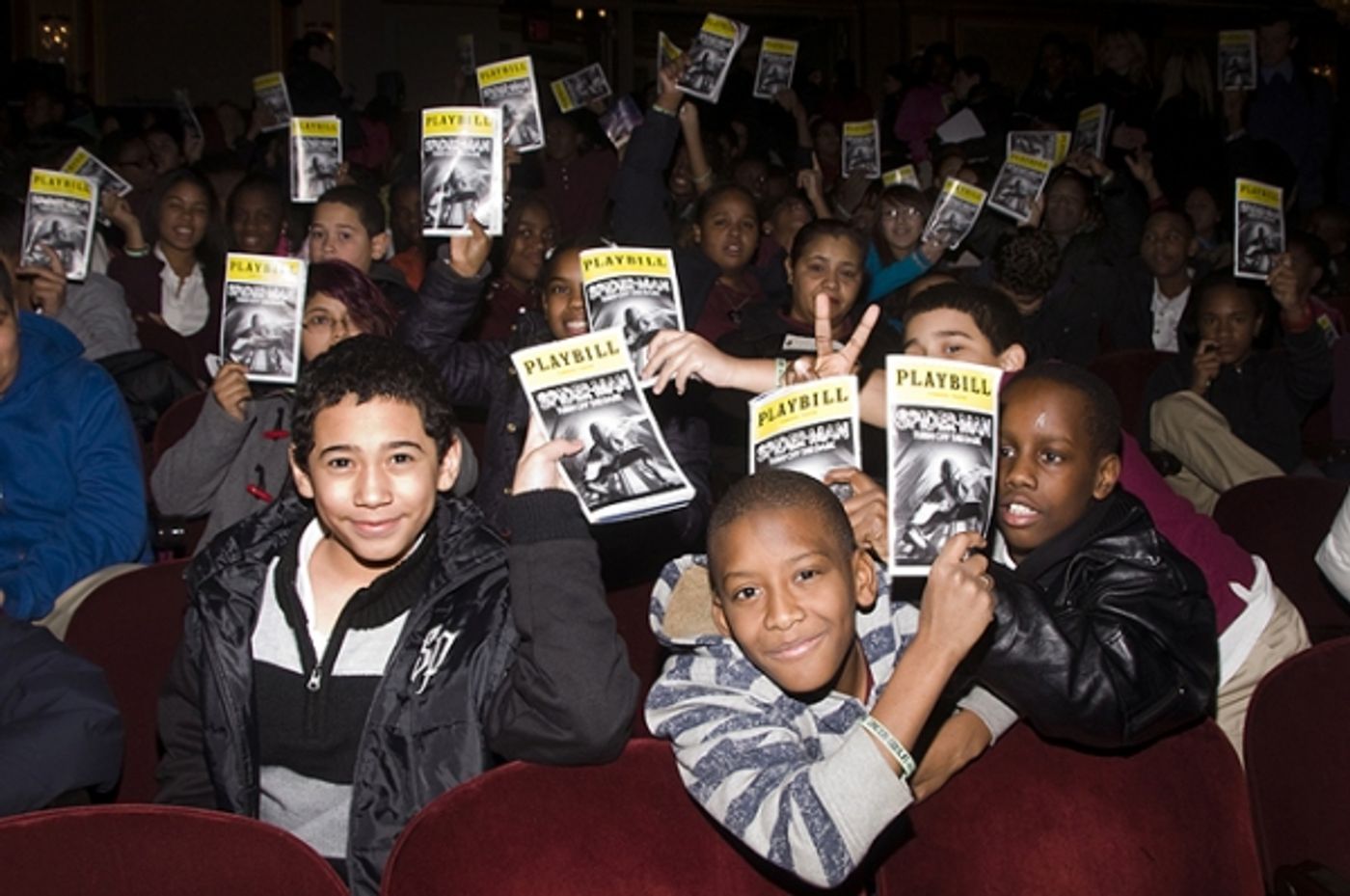 Photo Flash: SPIDER-MAN Hosts Talk Back for PS 343 Students  Image