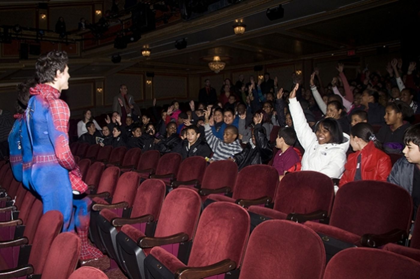 Photo Flash: SPIDER-MAN Hosts Talk Back for PS 343 Students  Image