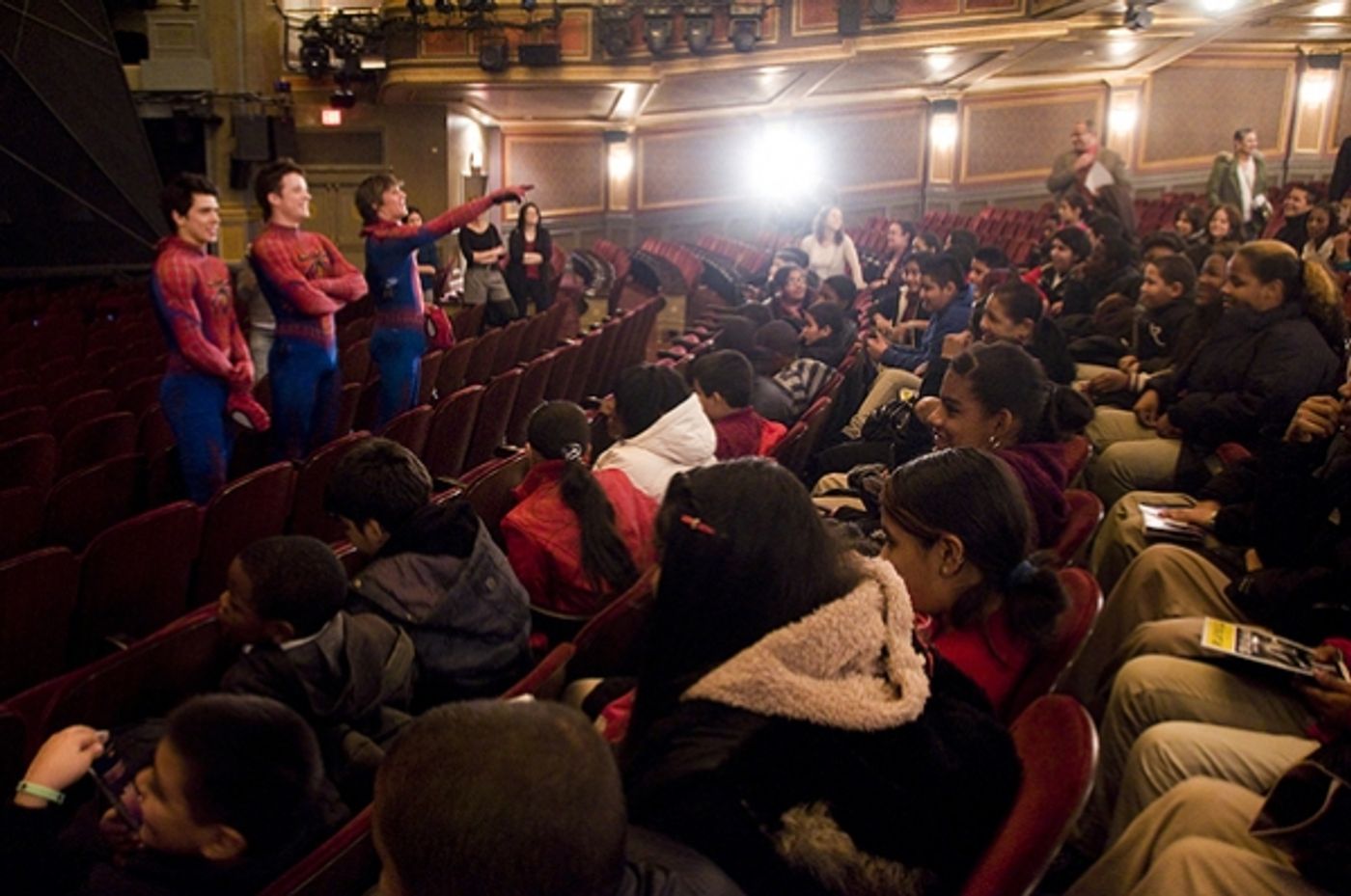 Photo Flash: SPIDER-MAN Hosts Talk Back for PS 343 Students  Image