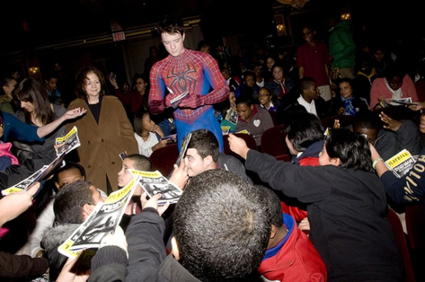 Photo Flash: SPIDER-MAN Hosts Talk Back for PS 343 Students  Image