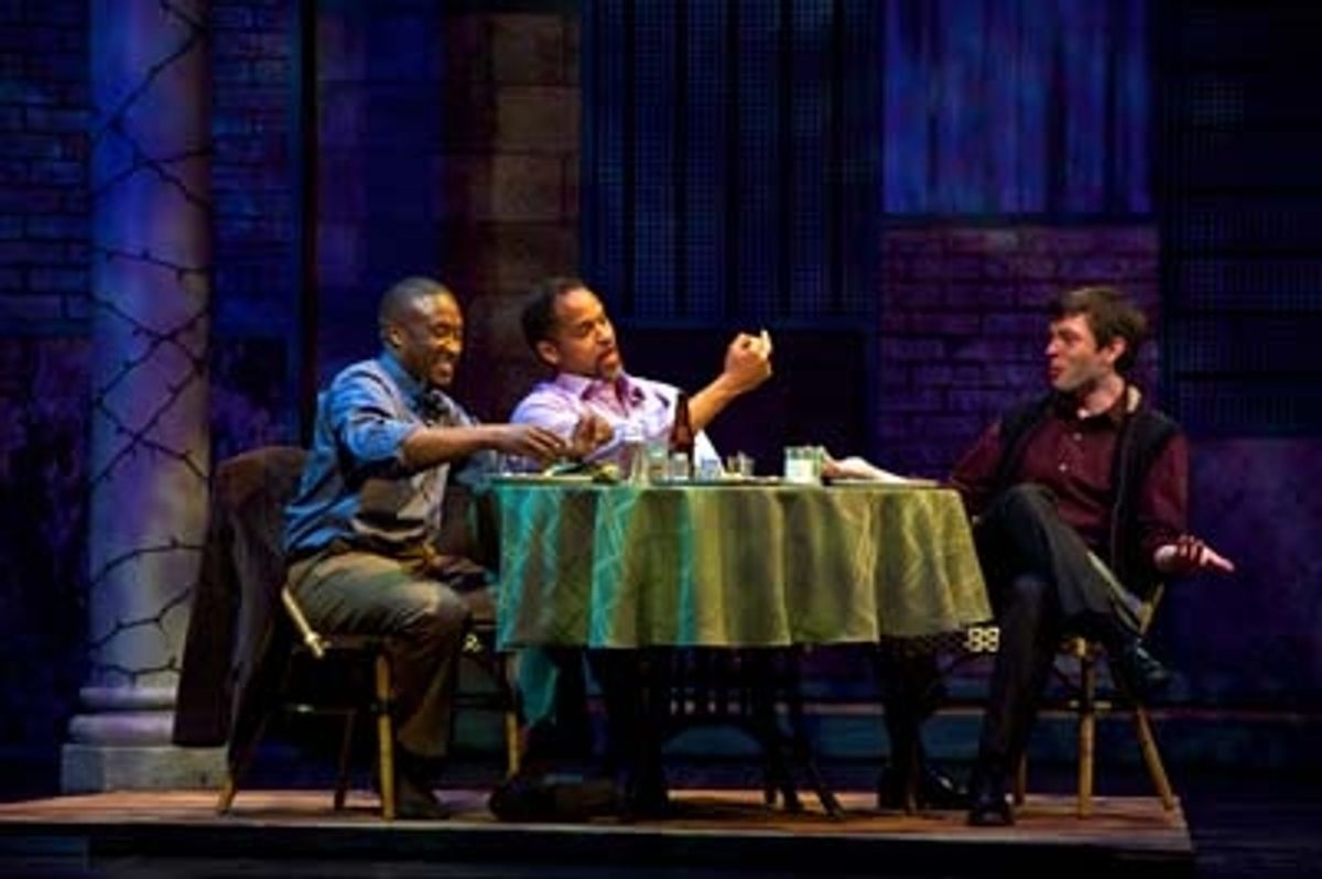 L-R: Daniel Morgan Shelley (Cal), Keith Hamilton Cobb (Andre) and Karl Miller (Iago). Photo by Alexander Weisman. at 