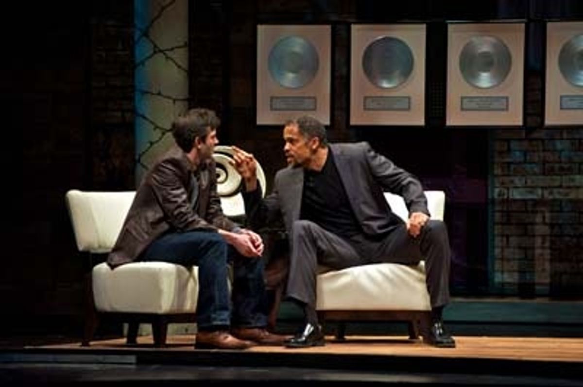 L-R: Karl Miller (Iago) and Keith Hamilton Cobb (Andre). Photo by Alexander Weisman. at 