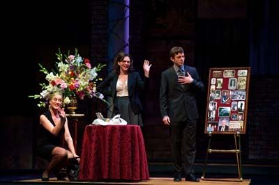 L-R: Gardner Reed (Mona), Molly Ward (Julia) and Karl Miller (Iago). Photo by Alexand Photo