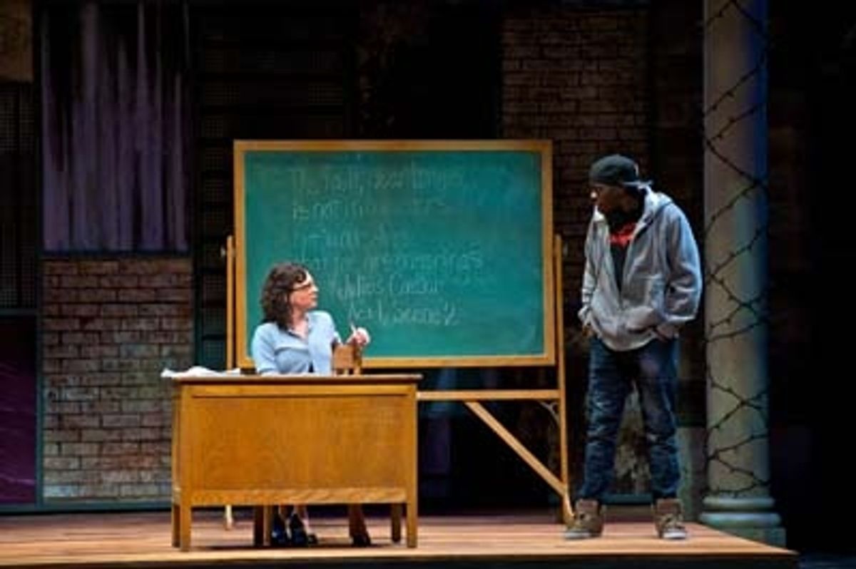 L-R: Molly Ward (Julia) and Terrell Donnell Sledge (Mac). Photo by Alexander Weisman. at 