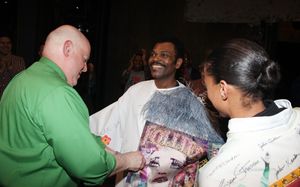  David Westphal, J.D. Webster & Kearran Giovanni (Gypsy Robe Recipient for Hugh Jackm Photo