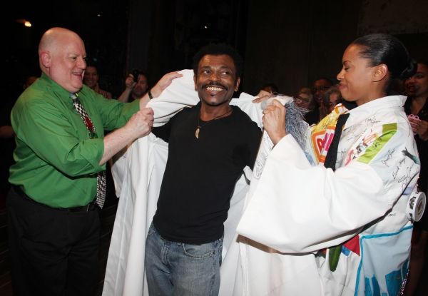 David Westphal, J.D. Webster & Kearran Giovanni (Gypsy Robe Recipient for Hugh Jackma Photo