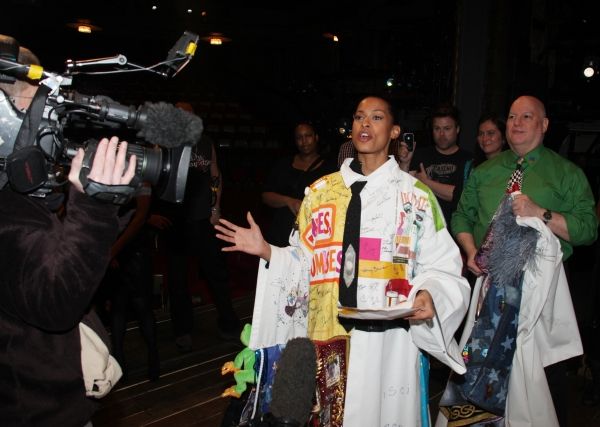 David Westphal & Kearran Giovanni (Gypsy Robe Recipient for Hugh Jackman-Back On Broa Photo