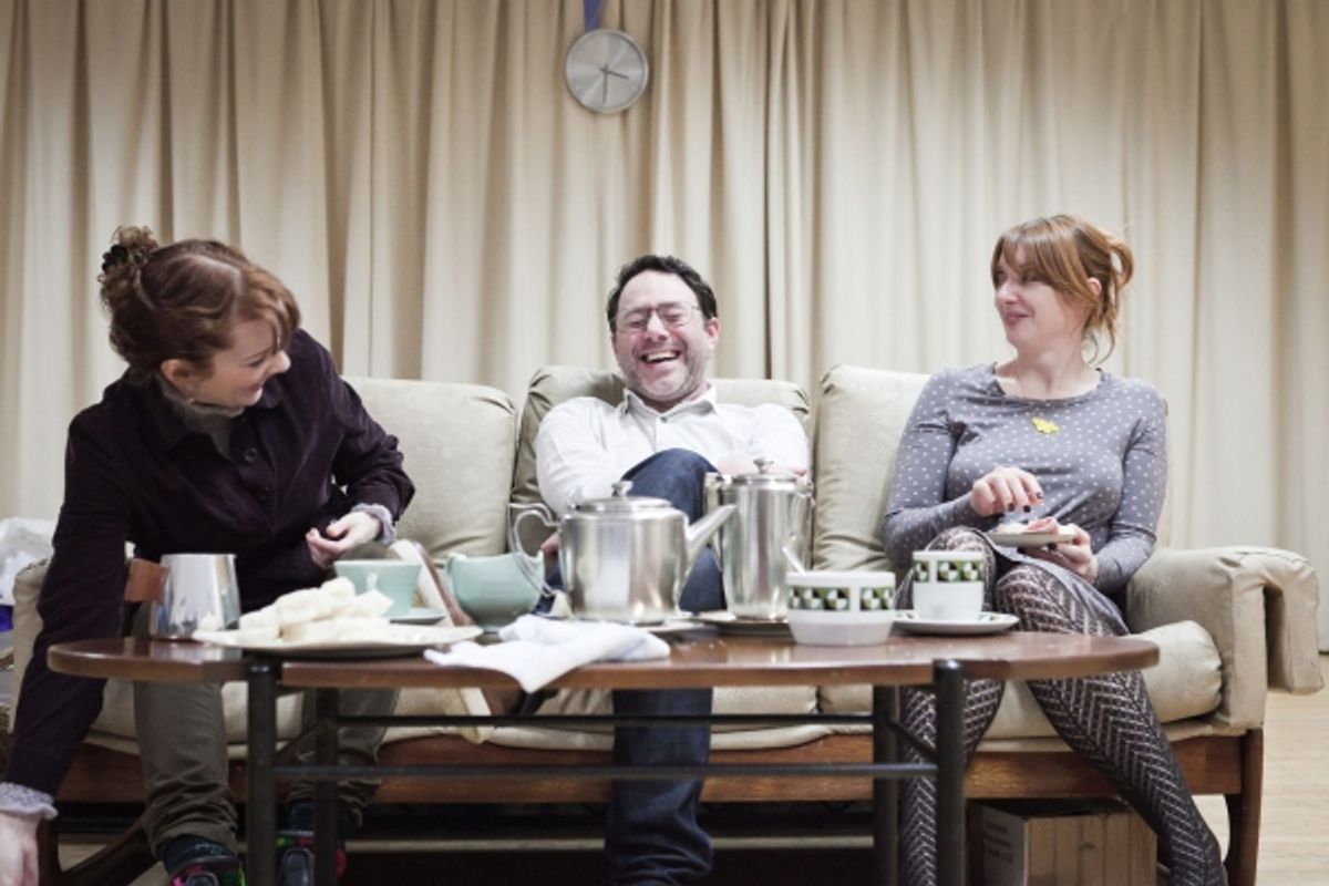 Katherine Parkinson, Reece Shearsmith and Elizabeth Berrington at 