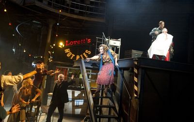 Imelda Staunton (Mrs Lovett) and Michael Ball (Sweeney Todd), right, in Sweeney Todd  Photo